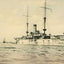 USS Texas at Annapolis in 1905 vintage photo