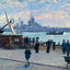 Uss New Jersey Passing Victory's Anchor Southsea in 1949 Art Print (7 Sizes)