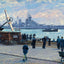 Uss New Jersey Passing Victory's Anchor Southsea in 1949 Art Print (7 Sizes)
