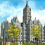 Utah State Capitol Salt Lake City in 1906 Vintage Print (7 Sizes) - Enhanced