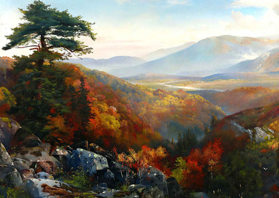Valley of the Catawissa in Fine Art Print Autumn by Thomas Moran (6 Sizes)