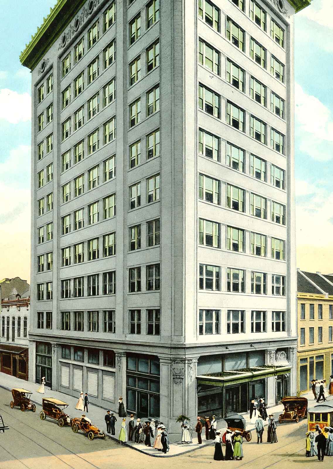 Van Antwerp Building Mobile Alabama in 1905 Vintage Print (7 Sizes) - Acid Free