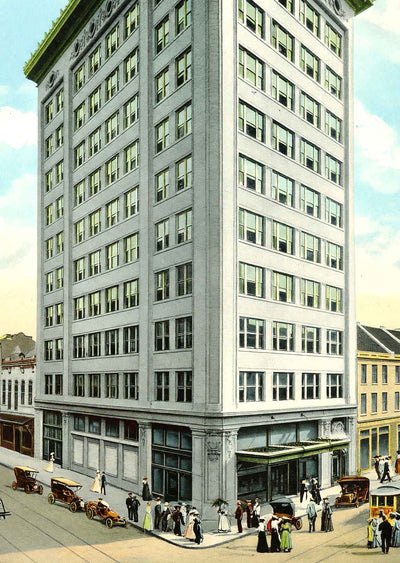 Van Antwerp Building Mobile Alabama in 1905 Vintage Print (7 Sizes) - Acid Free
