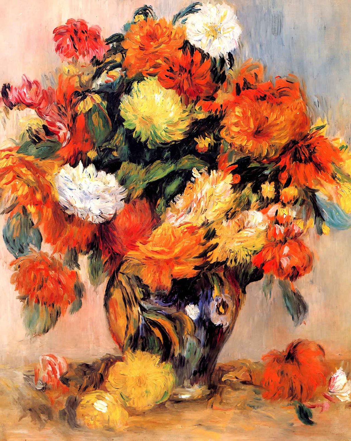 Vase of Flowers art print by Pierre-Auguste Renoir (1884)