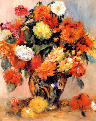 Vase of Flowers art print by Pierre-Auguste Renoir (1884)
