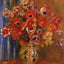 Vase of Tulips and Anemones painting print by Pierre-Auguste Renoir