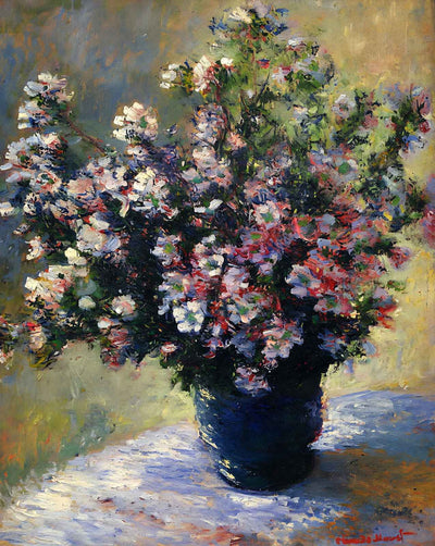 Vase of Flowers painting by Claude Monet (1882)