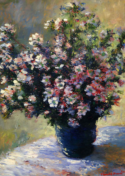 Vase of Flowers Art Print 1882 Painting by Claude Monet (6 Sizes)