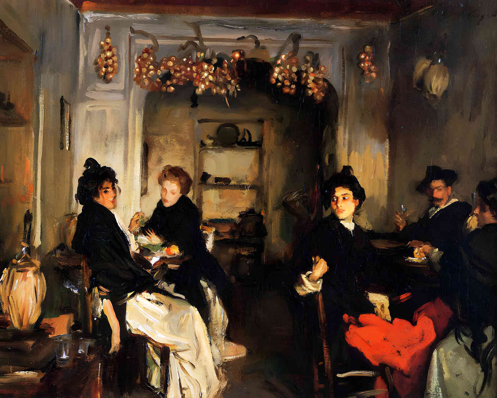 Venetian Wineshop 1898 Painting by John Singer Sargent 8x10" Art Print