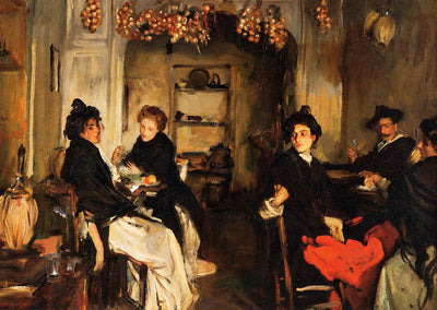 Venetian Wineshop Art Print 1898 Painting by John Singer Sargent (6 Sizes)