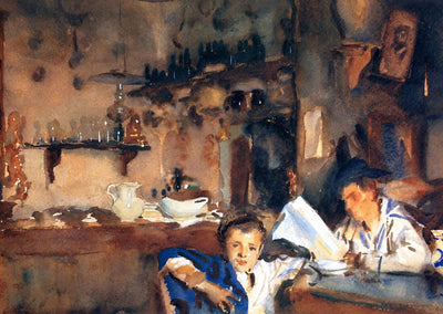 Venetian Interior Fine Art Print 1903 Painting by John Singer Sargent (6 Sizes)