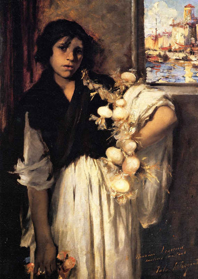 Venetian Onion Seller 1882 Painting by John Singer Sargent Art Print (6 Sizes)