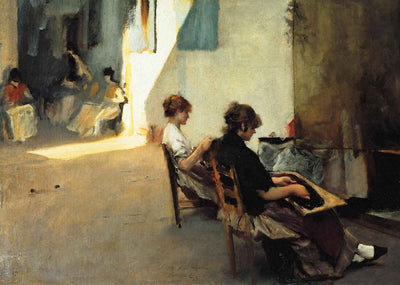Venetian Bead Stringers 1882 by John Singer Sargent Fine Art Print (6 Sizes)