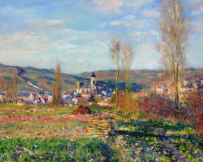 Vetheuil under the Sun art print by Claude Monet (1880)