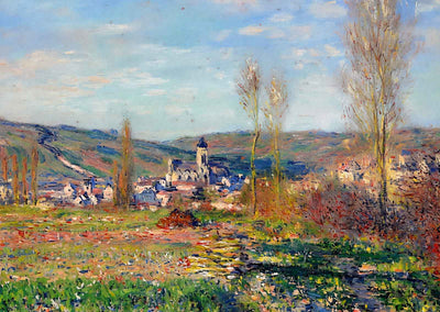 Vetheuil under the Sun 1880 Painting by Claude Monet Fine Art Print (6 Sizes)