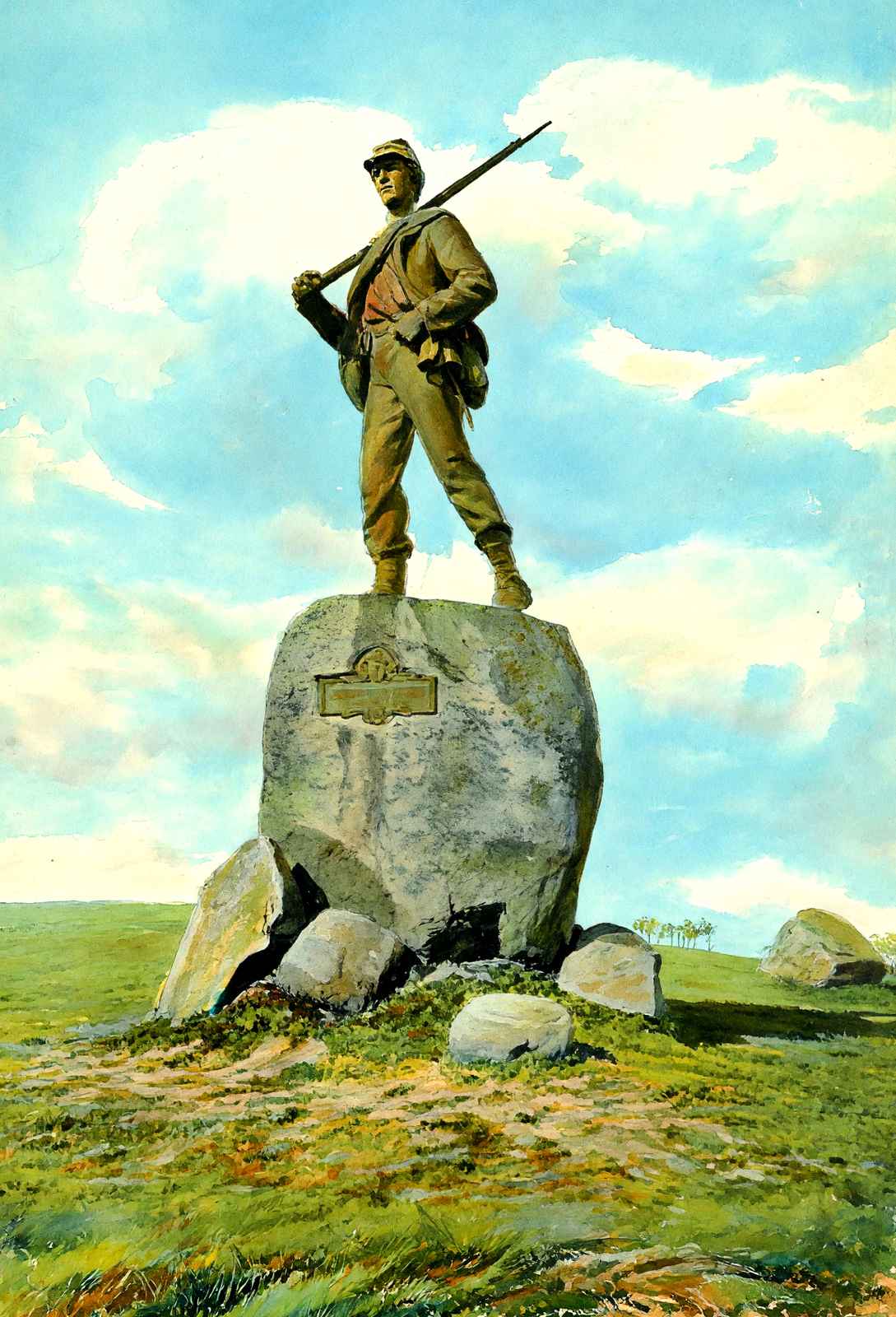 Massachusetts State Monument, Vicksburg, Mississippi in 1906 Art Print (7 Sizes)