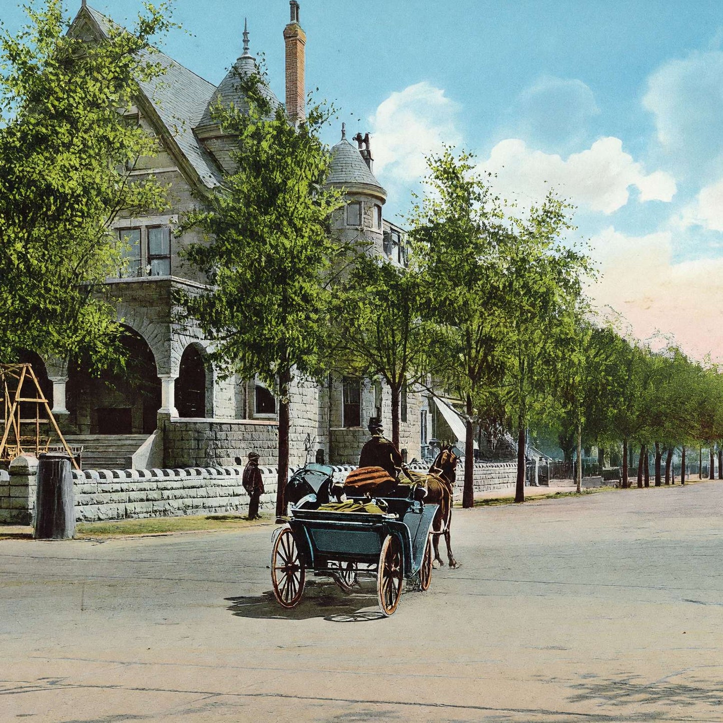 Vicksburg Mississippi South Street in 1906 Vintage Print (7 Sizes) - Restored