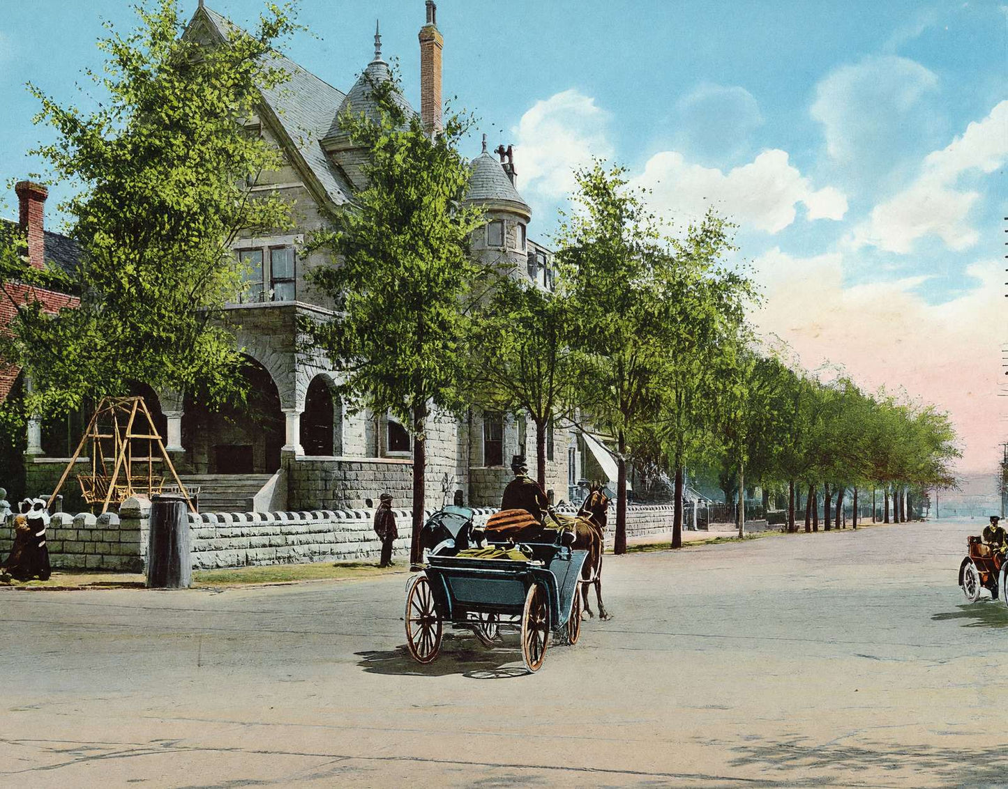 Vicksburg Mississippi South Street in 1906 Vintage Print (7 Sizes) - Restored