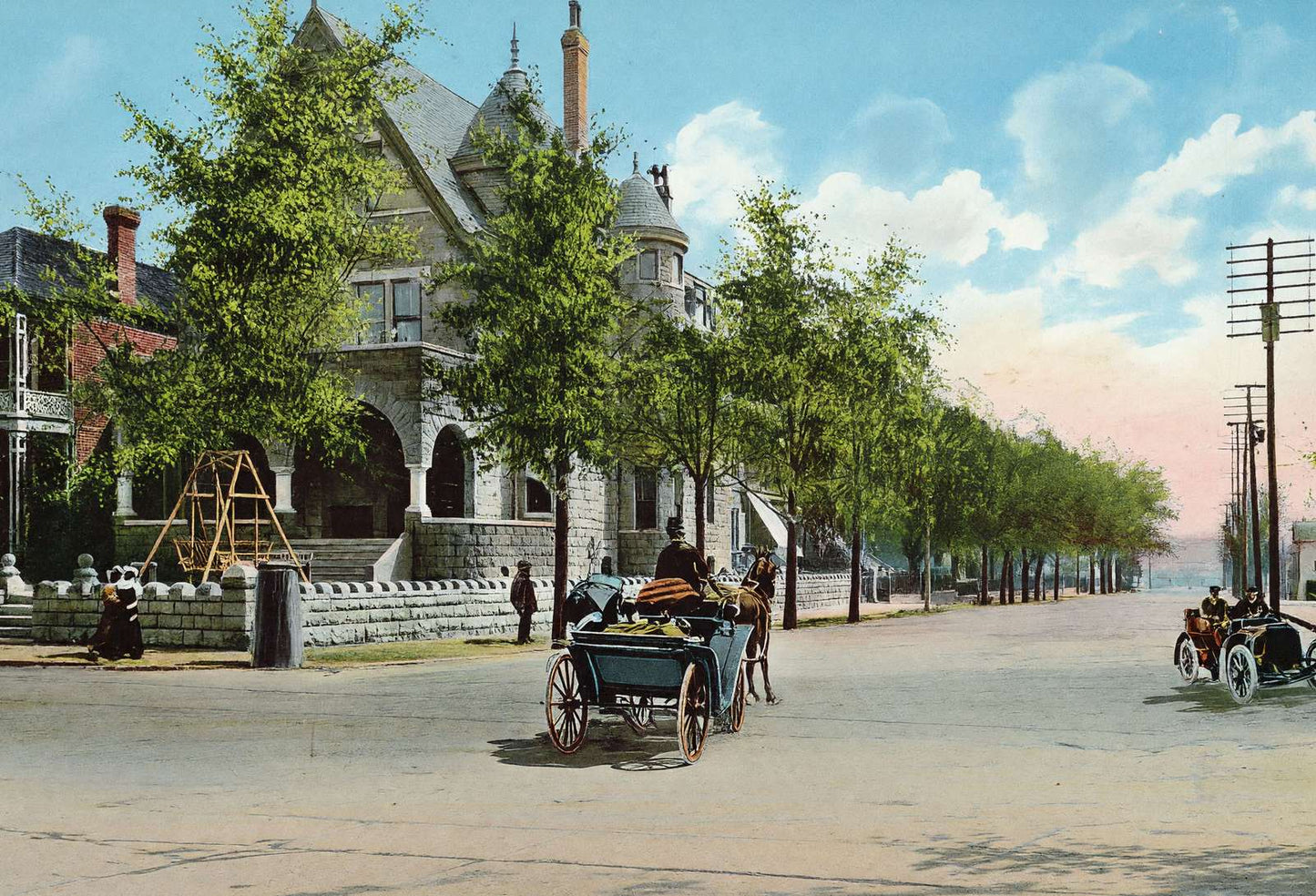 Vicksburg Mississippi South Street in 1906 Vintage Print (7 Sizes) - Restored