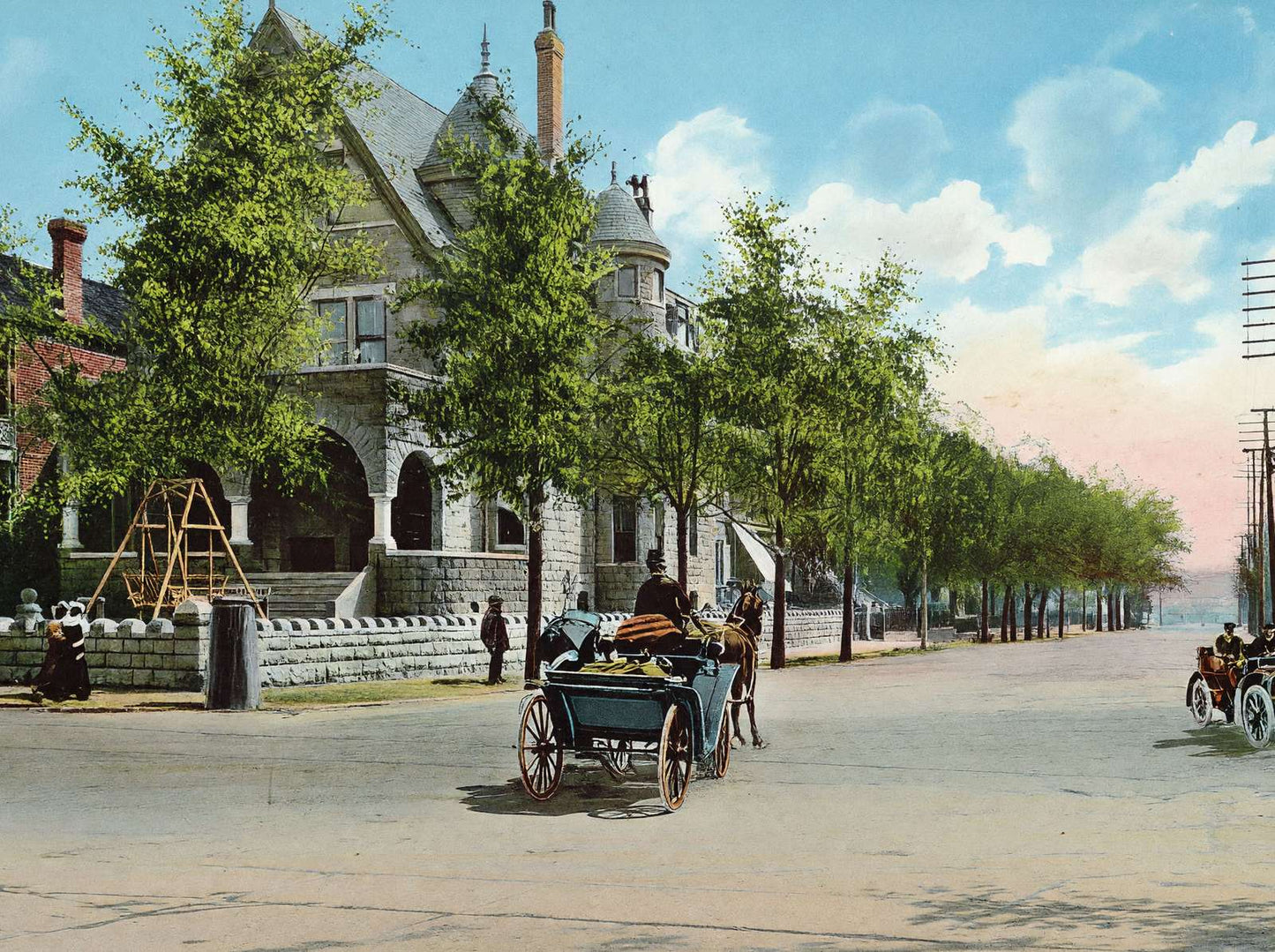 Vicksburg Mississippi South Street in 1906 Vintage Print (7 Sizes) - Restored