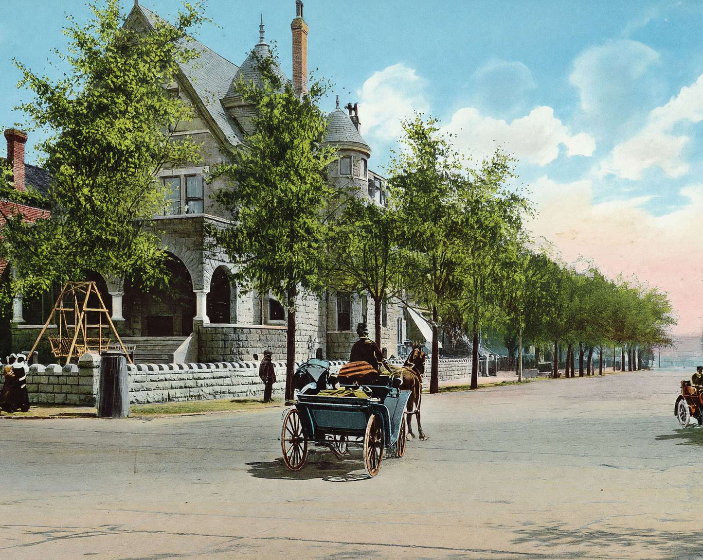 Vicksburg Mississippi South Street in 1906 vintage print
