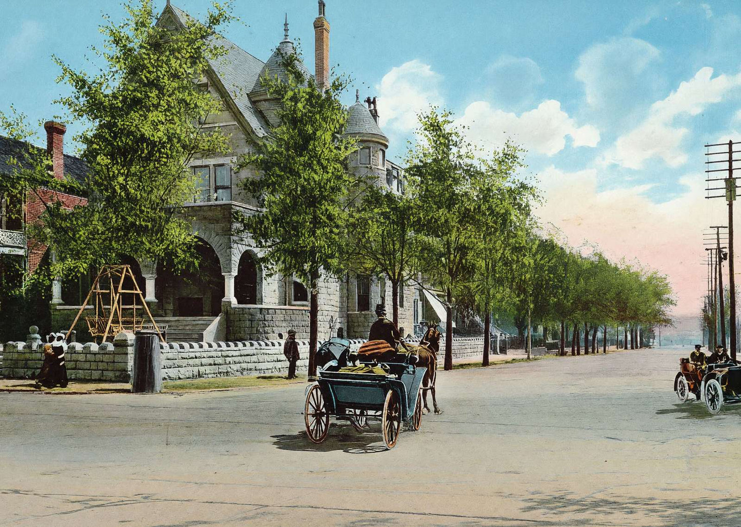 Vicksburg Mississippi South Street in 1906 Vintage Print (7 Sizes) - Restored