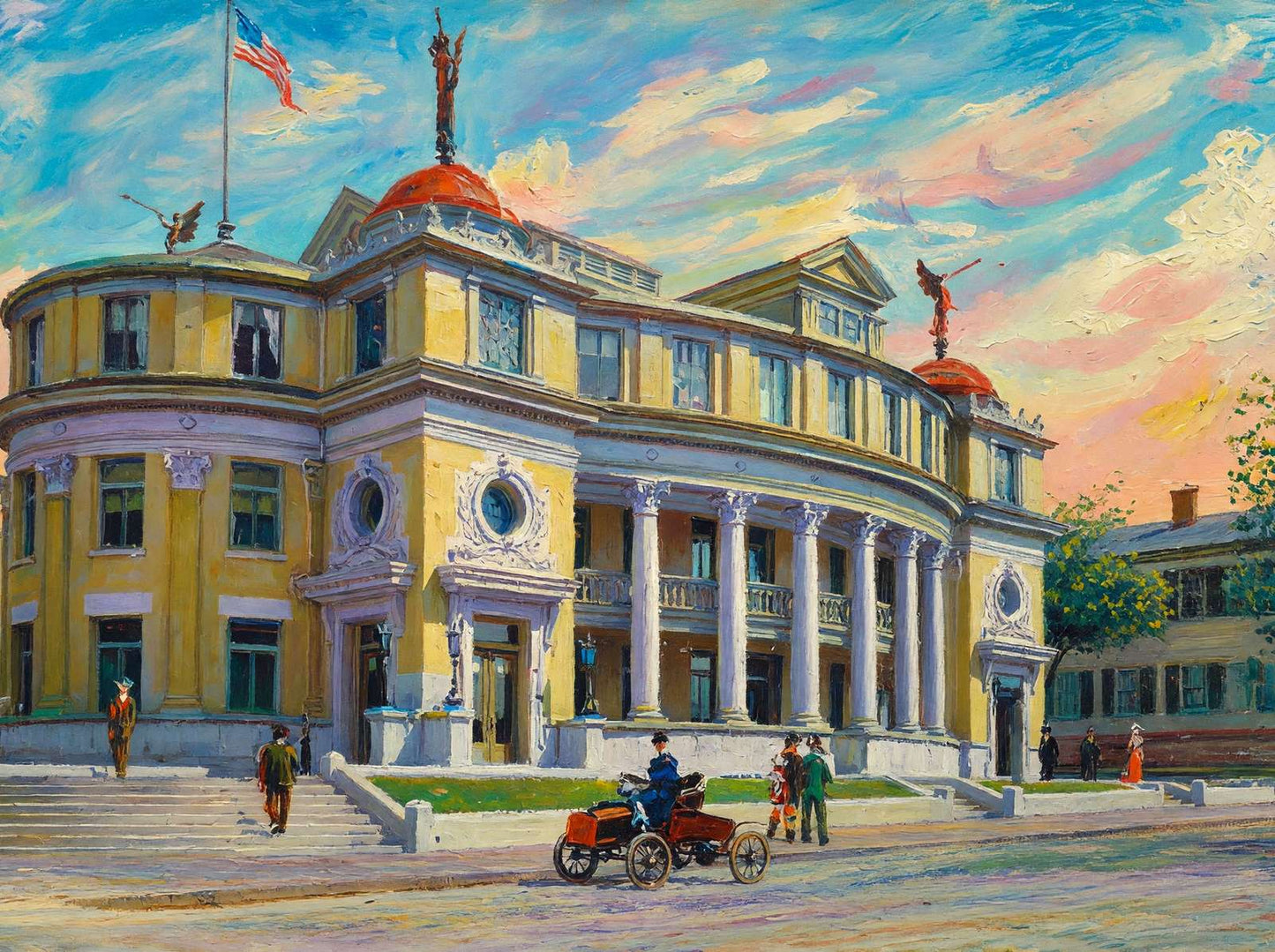 Vicksburg Mississippi City Hall in 1906 Art Print (7 Sizes) - Archival Paper