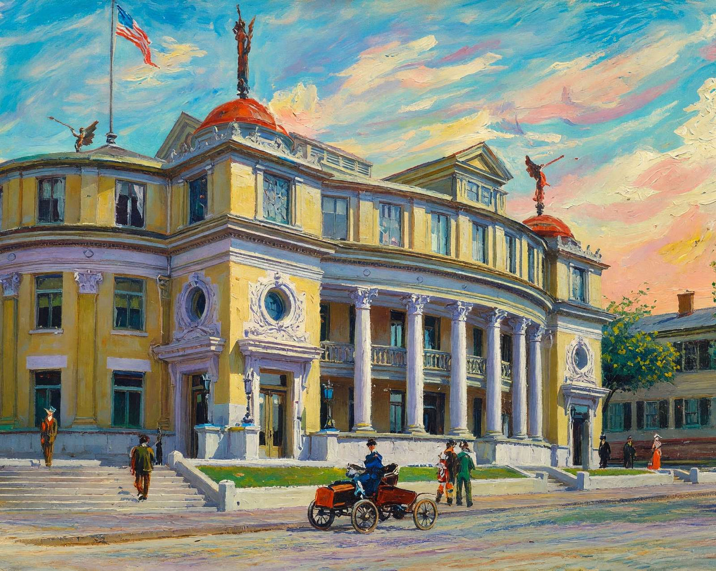 Vicksburg Mississippi City Hall in 1906 art print
