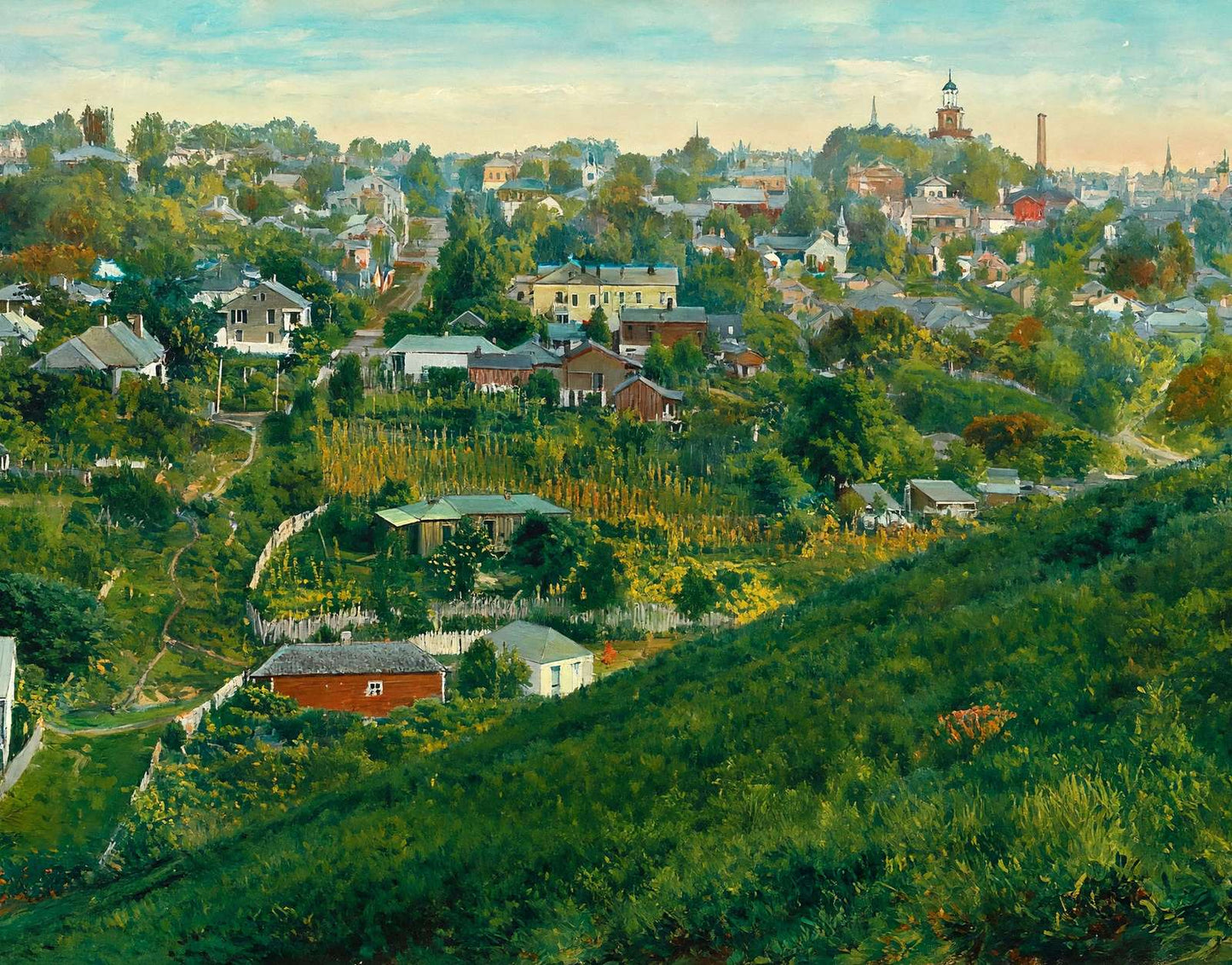 Vicksburg Mississippi from Fort Hill in 1906 Art Print (7 Sizes) - Reproduction