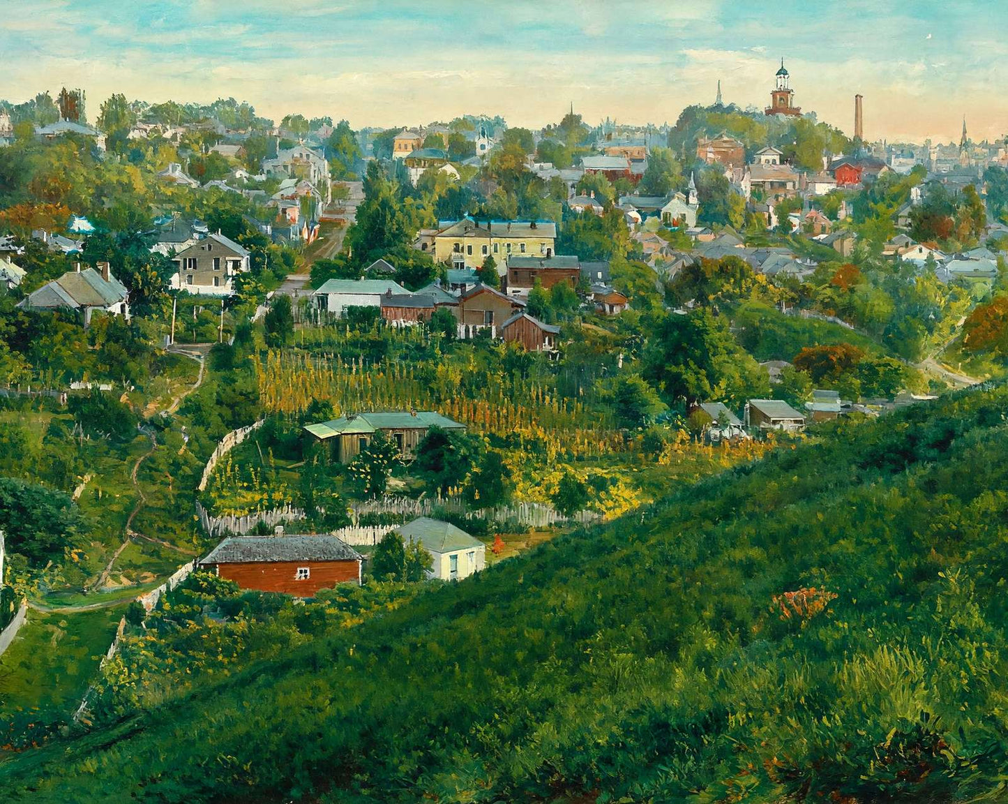 Vicksburg Mississippi from Fort Hill art print
