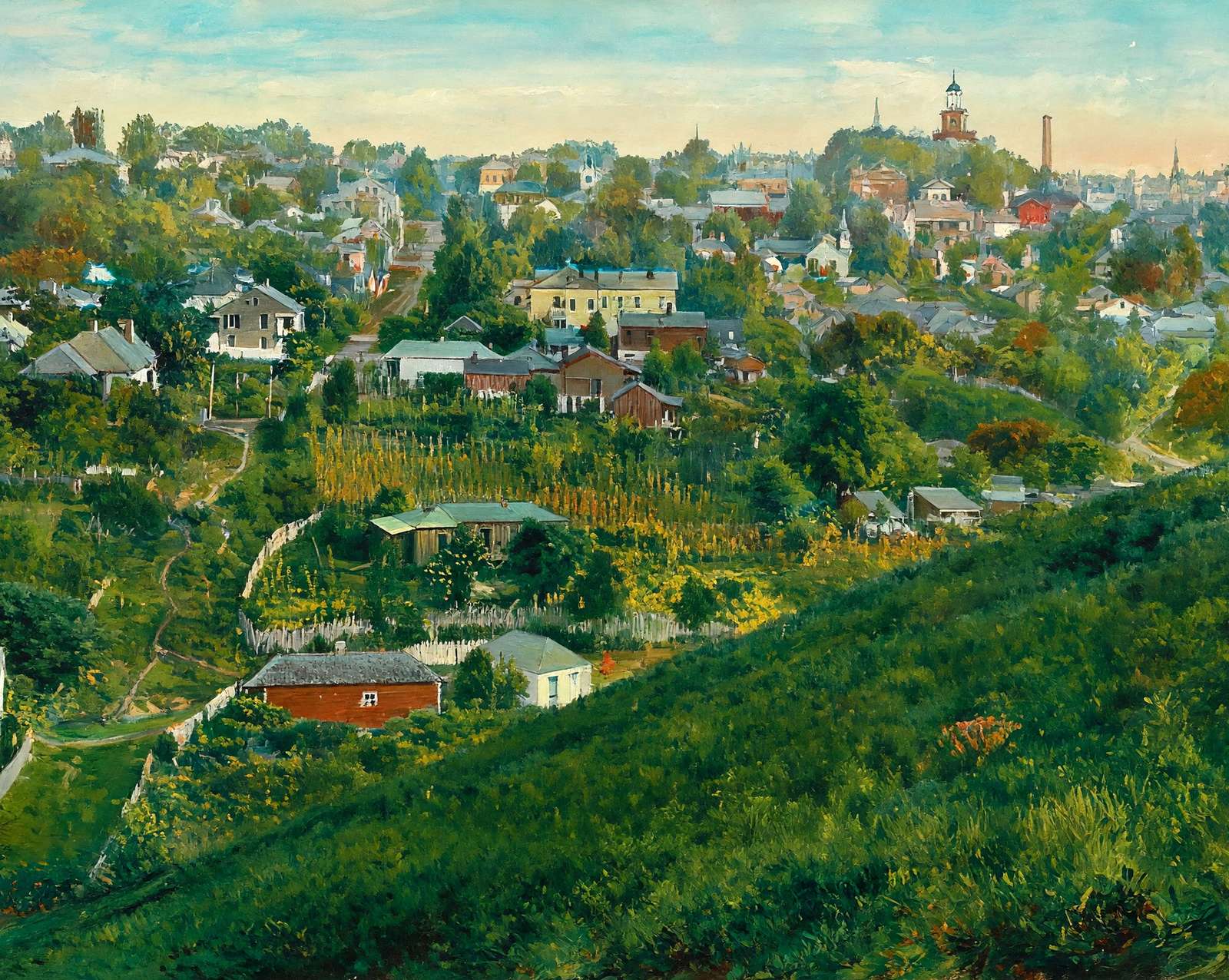 Vicksburg Mississippi from Fort Hill art print