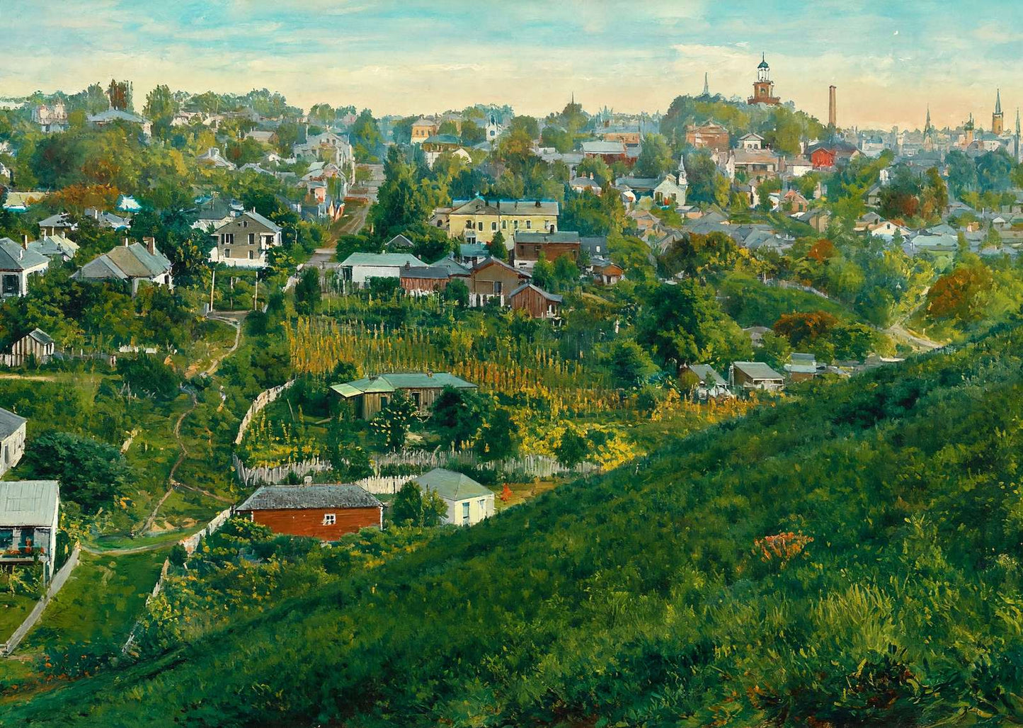 Vicksburg Mississippi from Fort Hill in 1906 Art Print (7 Sizes) - Reproduction