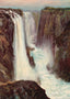Victoria Falls Looking North from Livingstone Island Vintage Print (6 Sizes)