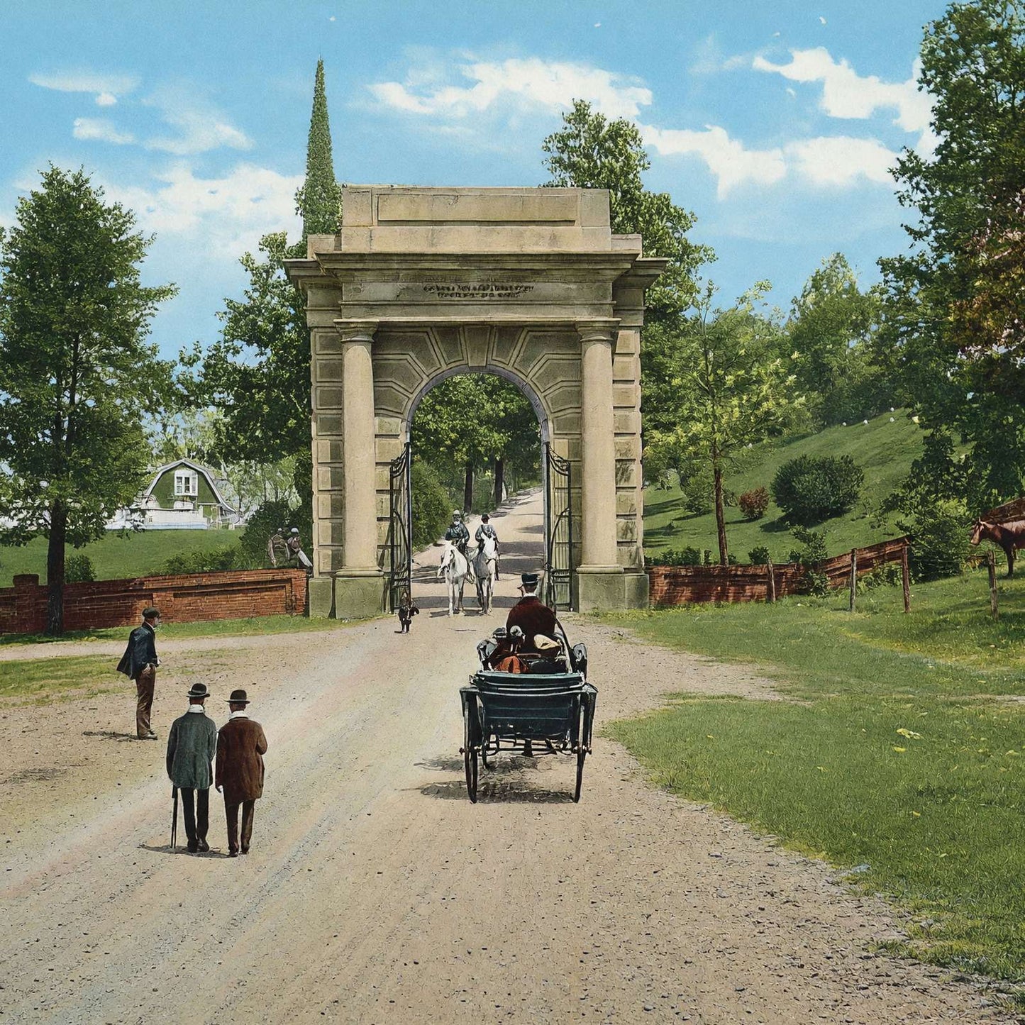 Vicksburg Mississippi National Cemetery in 1906 Vintage Print (7 Sizes)