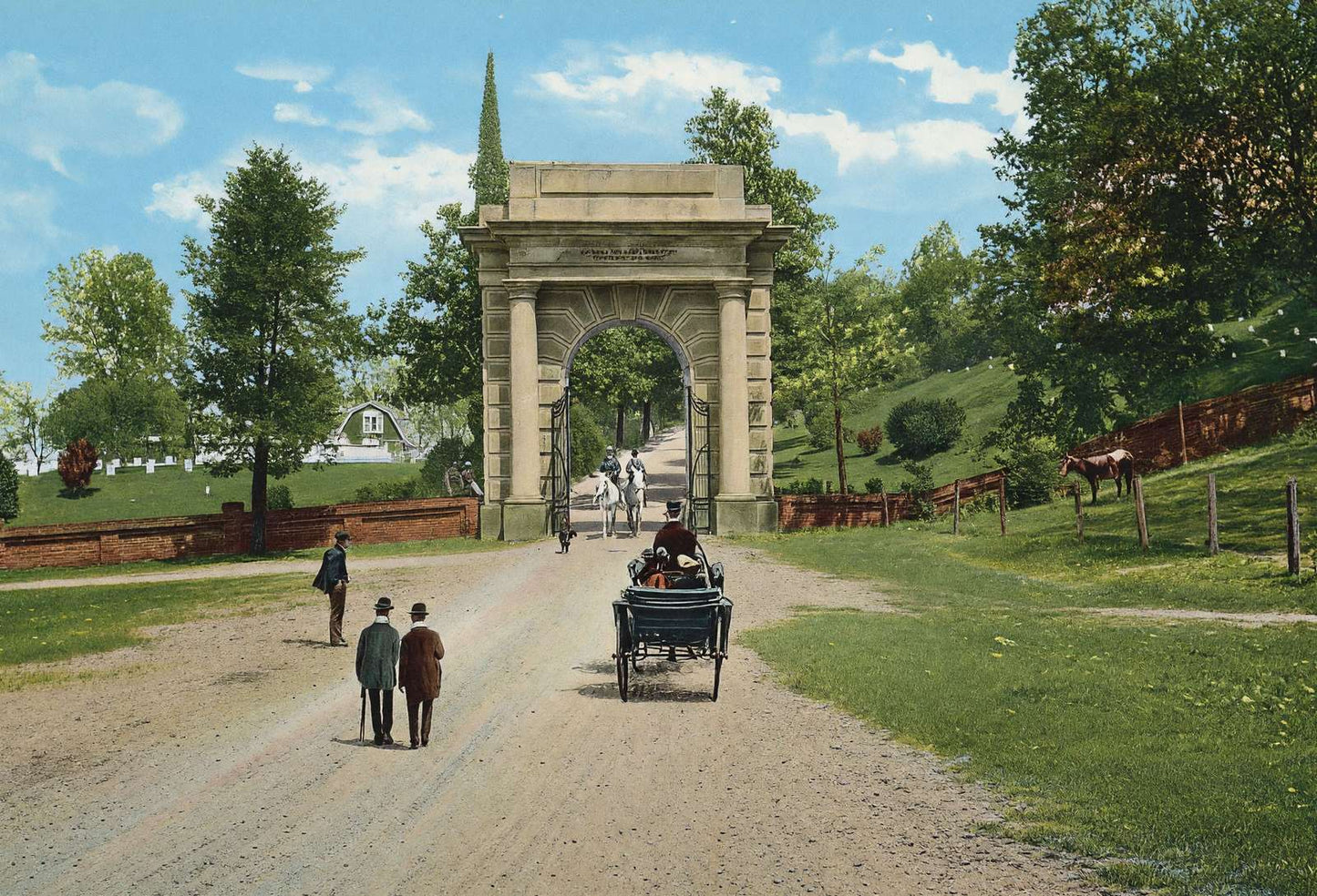 Vicksburg Mississippi National Cemetery in 1906 Vintage Print (7 Sizes)