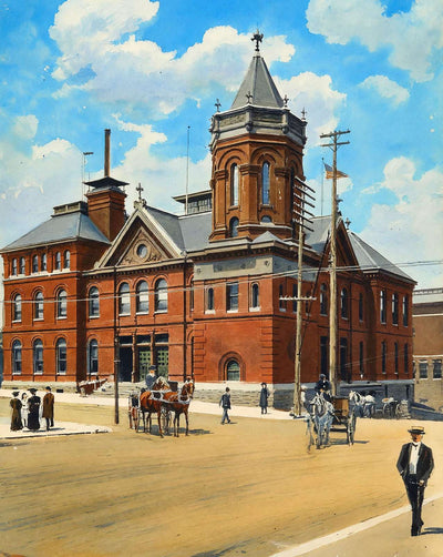 Vicksburg Mississippi Post Office in 1906 art print