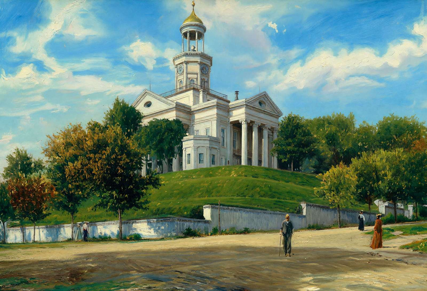 Vicksburg Mississippi Court House in 1906 Art Print (7 Sizes) - Retouched