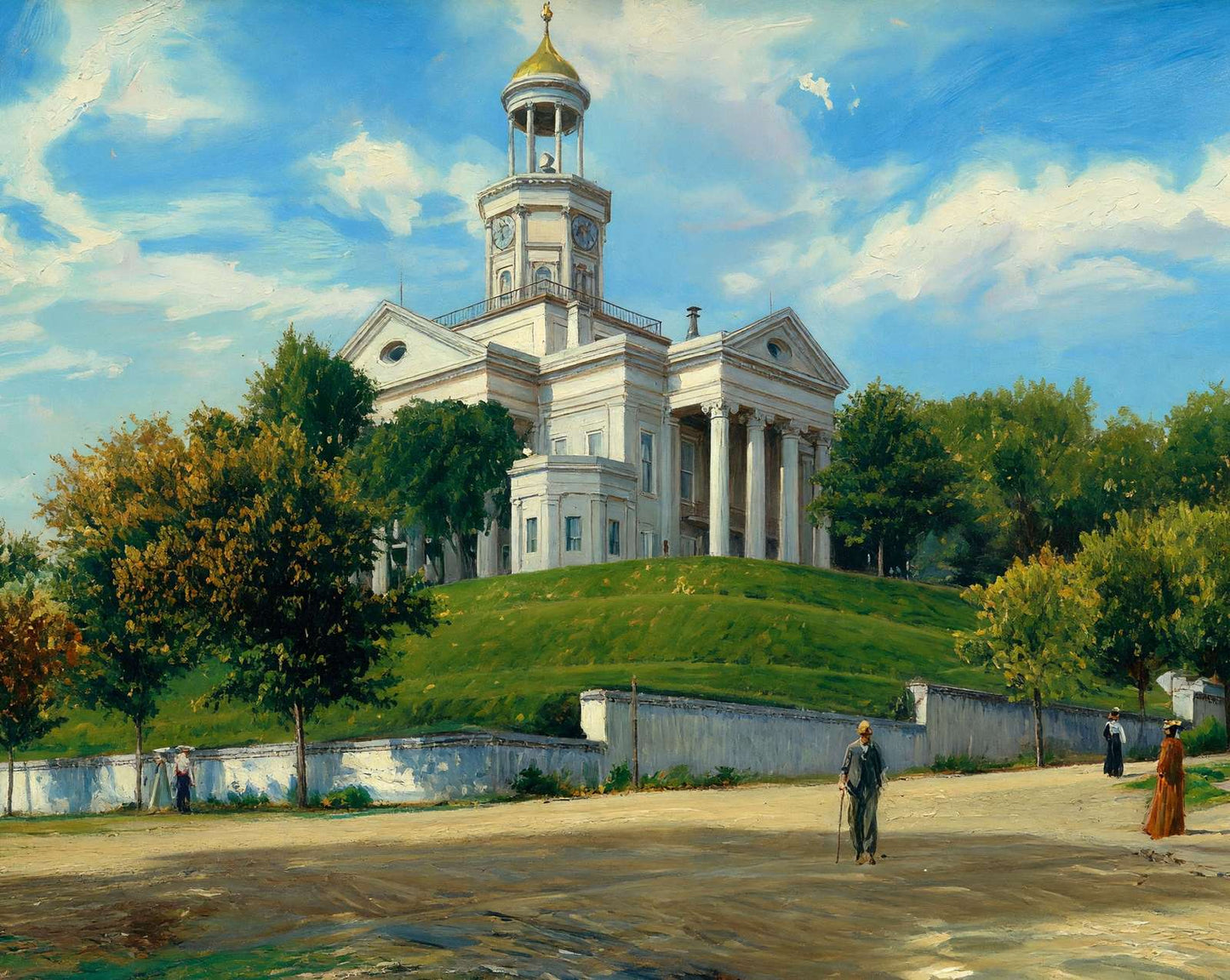Vicksburg Mississippi Court House in 1906 art print
