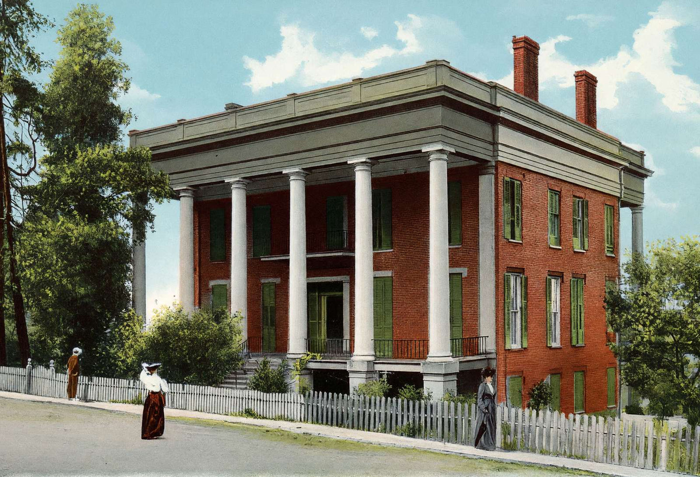 Vicksburg Mississippi Old Porterfield Residence in 1906 Vintage Print (7 Sizes)
