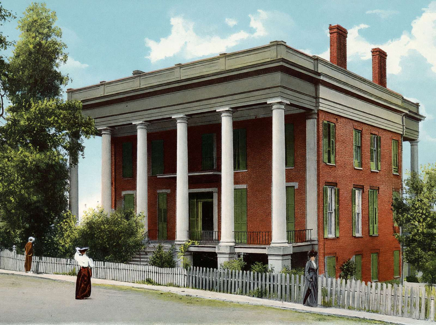 Vicksburg Mississippi Old Porterfield Residence in 1906 Vintage Print (7 Sizes)