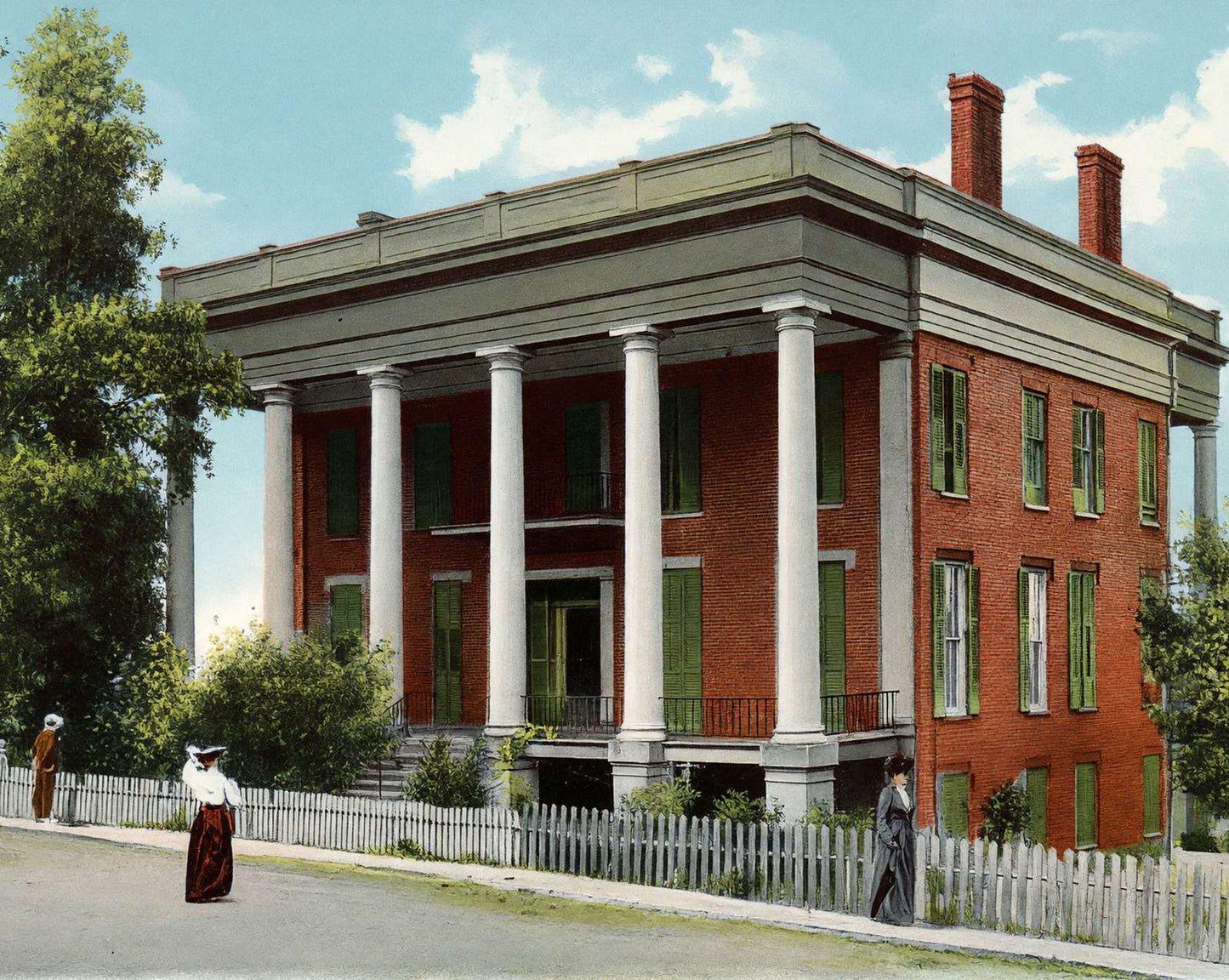 Vicksburg Mississippi Old Porterfield Residence vintage print