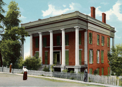 Vicksburg Mississippi Old Porterfield Residence in 1906 Vintage Print (7 Sizes)