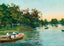 View on Exall Lake Dallas in 1908 Art Print (7 Sizes) - Enhanced