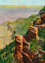View East of Bright Angel Hotel Grand Canyon in 1907 Art Print (7 Sizes)