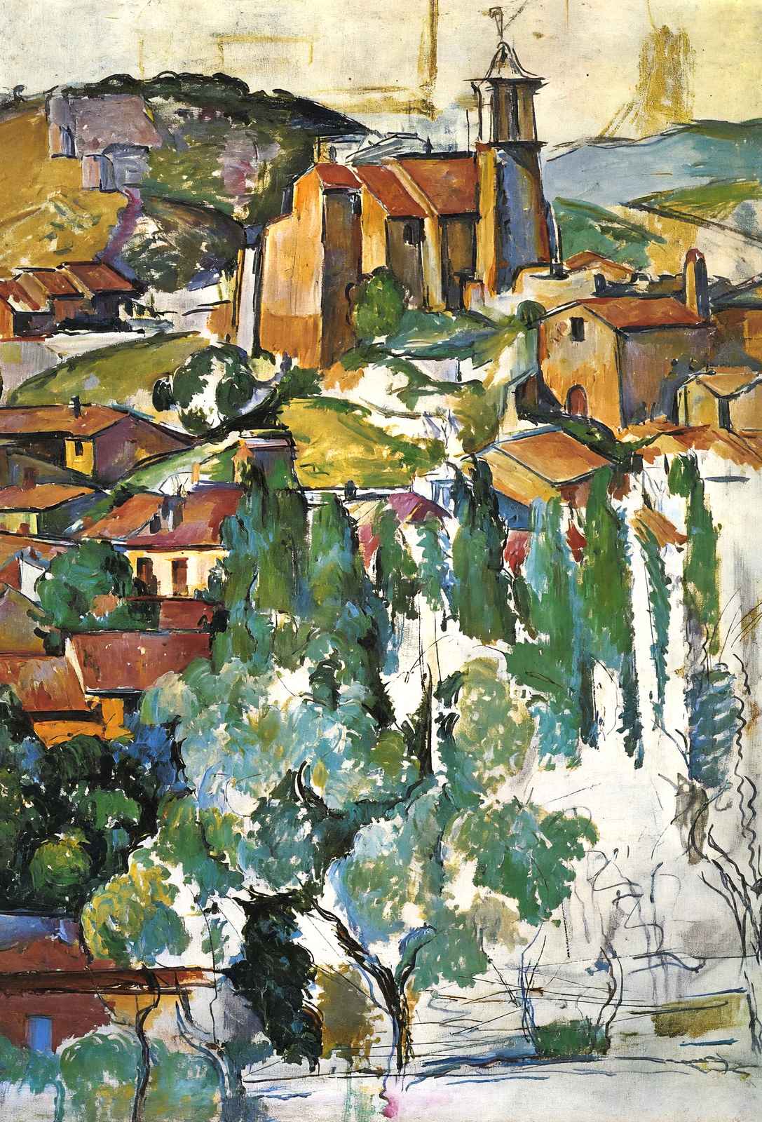 View of Gardanne 1886 Painting by Paul Cezanne Art Print (6 Sizes)
