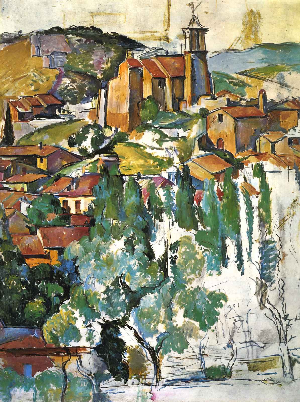 View of Gardanne 1886 Painting by Paul Cezanne Art Print (6 Sizes)