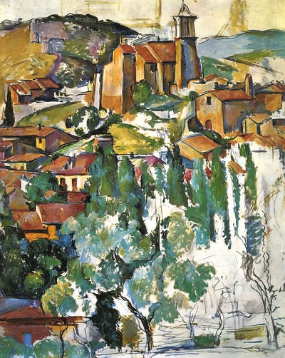 View of Gardanne fine art print by Paul Cezanne (1886)