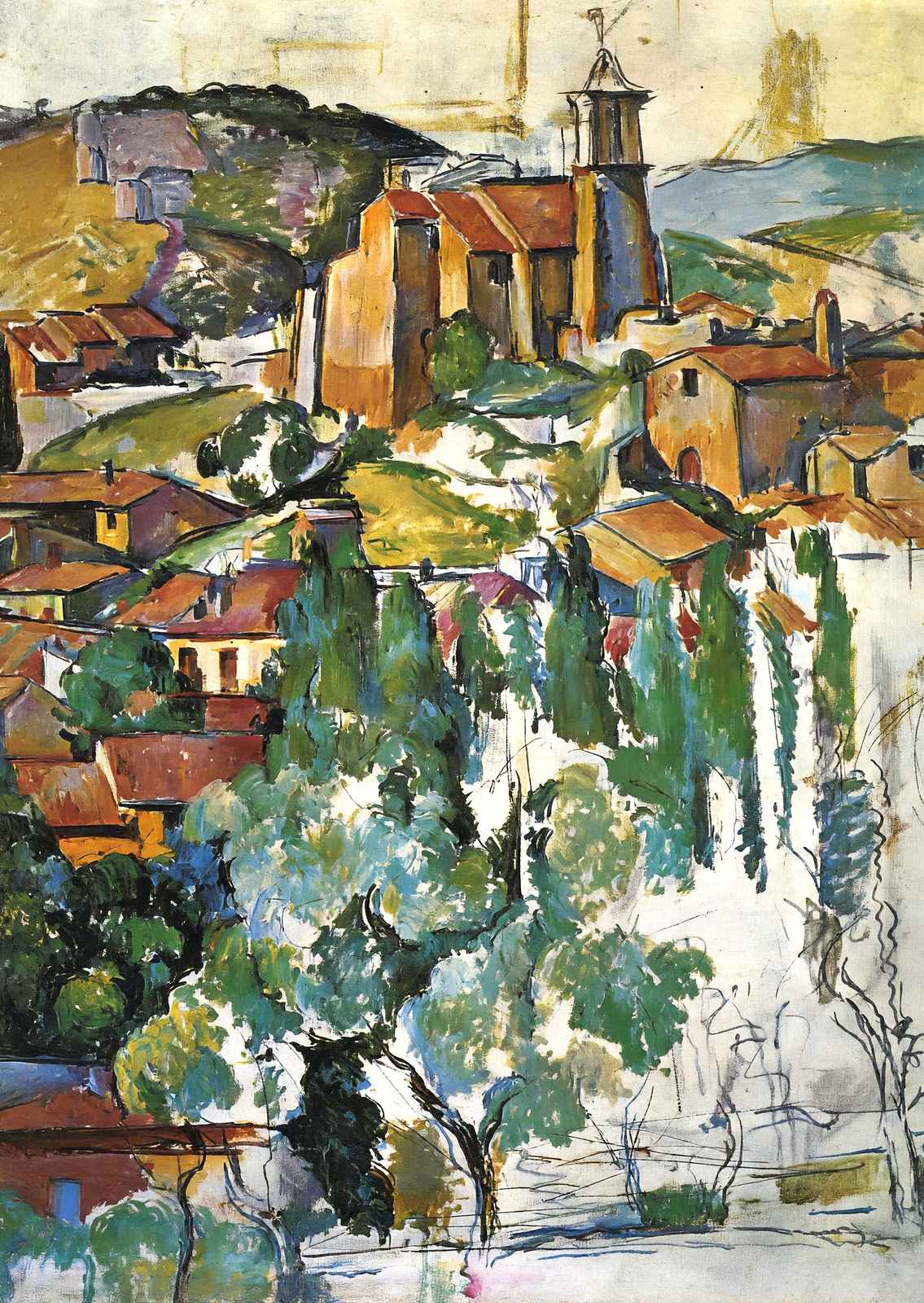 View of Gardanne 1886 Painting by Paul Cezanne Art Print (6 Sizes)