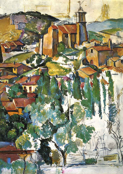 View of Gardanne 1886 Painting by Paul Cezanne Art Print (6 Sizes)