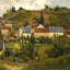 View of L'Hermitage, Jallais Hills, Pontoise 1867 Pissarro Art Print (6 Sizes)
